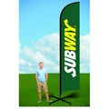 15ft Wind Flag with X Stand-single